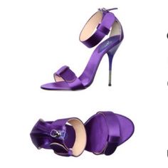 Soil Guard Added For Protection ($100) Zipper Closure From The Back Textile Fibers Fits True To Size Heels Tips Have Sign Of Wear Other Signs Or Wear Are Not Noticeable During Wear Heels Tips, Purple Sandals, Giuseppe Zanotti, Color Purple, Shoes Women Heels, Soil, Shoes Heels, Size 6, Women Shoes