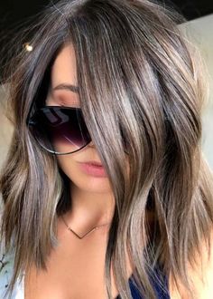 Bayalage Hair, Brunette Balayage, Blending Gray Hair, Hair 2018, Balayage Brunette, Ombre Hair Color, Hair Color Balayage, Cool Hair Color, Hair Color Ideas