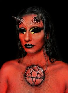 Devil makeup, sfx makeup, halloween makeup, horror makeup, creepy makeup, maquillage diable, maquillage halloween, maquillage fx #sfxmakeupartist #maquillage #demon #makeuptransformation #halloween #halloweencostumeideas Demon Makeup Scary, Demon Make Up, Sfx Makeup Looks, Halloween Makeup Horror, Demon Makeup, Makup Looks