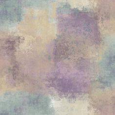 an abstract painting with pastel colors and grungy paint streaks on the wall