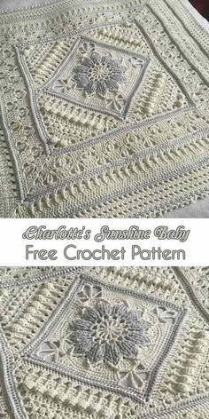 crocheted granny granny blanket with the words grandma's granny granny free crochet pattern