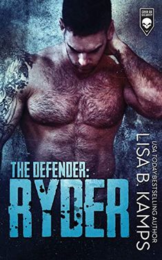 the defender ryder book cover with an image of a man's chest and arm