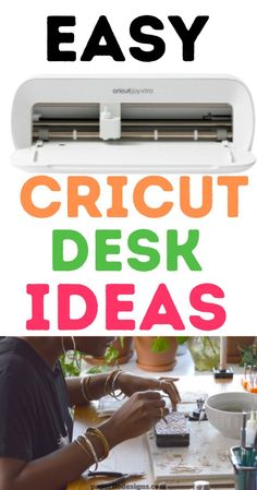 an easy cricut desk idea for kids to do with the cricut