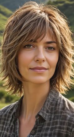 Medium Hairstyles For Women Over 50, Medium Short Haircuts For Women, Messy Hair Look, Medium Short Haircuts, Medium Shag Haircuts, Messy Bob Hairstyles, Haircuts For Medium Length Hair, Haircuts For Women Over 50, Layered Haircuts For Medium Hair