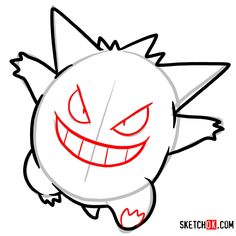 how to draw an angry pokemon