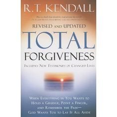 a book cover with the title total forgivens written in blue and orange