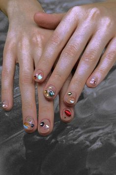 Clutter Nails, Romantic Nails, Cute Nail Designs, Nail Manicure