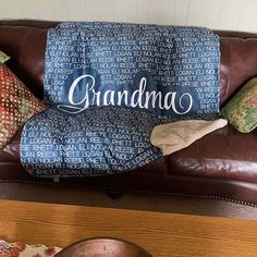 PRICES MAY VARY. 【PERSONALIZED GRANDMA BLANKETS】To Order Your Custom Name Blankets For Mom, Grandma or Grandpa Click "Customize Now" On The Top Right Of This Page. The letter name custom-made blanket can give the Grandma the best love. 【MULTIPLE SIZES】Available for 3 sizes 30"x40", 50"x60" and 60"x80". Perfectly fits the full-sized bed and works great for a king-sized bed while other quilt blankets are just too small. This blanket is just the right size, delivers enough warmth for us to sleep in Custome Blankets For Mom, Personalized Blanket For Daughter, Personalized Blanket For Grand Daughter, Personalized Blanket For Boys, Custom Blankets For Grandma, Custom Throw Blankets, Personalized Grandma, Customized Blankets, Gift Store