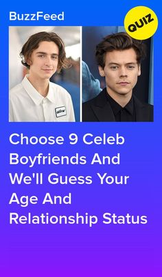 Choose 9 Celeb Boyfriends And We'll Guess Your Age And Relationship Status #quiz #quizzes #buzzfeed  #triviaquestionsandanswers #quizzesbuzzfeed #bestfriendquiz #bffquiz Which Boyfriend Would You Choose, Celebrity Crush Aesthetic, Buzzfeed Boyfriend Quizzes, Choose A Boyfriend, Soulmates Quiz, Celebrity Boyfriend Quiz, Choose Your Boyfriend, Book Boyfriends Aesthetic, Boyfriend Quizzes