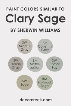 the color scheme for paint colors similar to clay sage by sheryln williams, featuring different