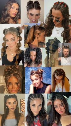 #hairinspo #hairstyles #90s #hair Around The House Hairstyles, Bad B Hairstyles, Long Hair Outfits, Y2k Dyed Hair, What To Wear To The Movies, Hairstyle Collage, 1990s Hairstyles, Hair Dues, Halloweenský Makeup