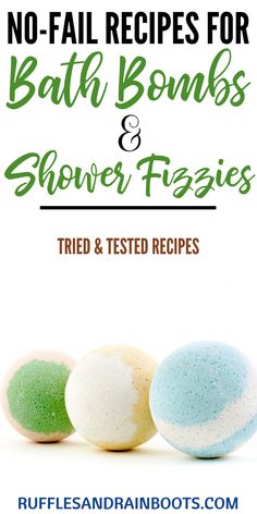 Gift-giving season is coming up and one of the best ideas to give are bath bombs and shower fizzies. Here's how to make them without mistakes. #bathbombs #showerfizzies #aromatherapy #essentialoils #EOs #diybeauty #diybath #handmade #giftideas #handmadeholidays #rufflesandrainboots Shower Fizzies Diy How To Make, Diy Bath Balms, Shower Boms Diy Recipes, How To Make Bathbombs, Diy Bathbombs Recipes, Bath Bomb Package Ideas, Bathbombs Ideas, Bath Boms Diy Recipes, Bath Steamers