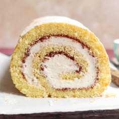 a close up of a pastry on a plate