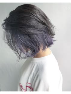 Hair Dye Colors For Short Hair, Hidden Hair Color, Short Dyed Hair, Korean Hair Color, Hair Color Streaks, Asian Short Hair, Hair Color Pastel