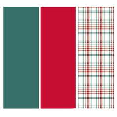 the color scheme is red, green and white with plaid patterns on it's sides