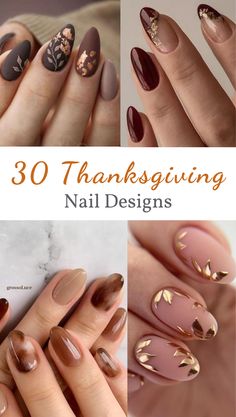 30 Thanksgiving Nail Designs – Seemingly Sophie 