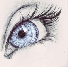 a drawing of an eye with the words make with beauty