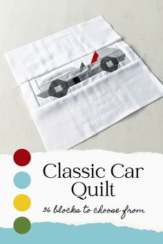 an image of a book with the title classic car quilt