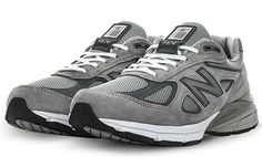 New Balance 990v4 Made in USA 'Castlerock' Grey/Castlerock M990GL4 Dunk Low Nike, Vintage Black Glamour, Cargo Pants Women, Jogger Jeans, Trendy Shoes, Brooks Sneaker, Nike Dunks, Nike Air Jordan, Vintage Black