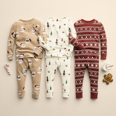 Baby & Toddler Little Co. by Lauren Conrad 2-pc. Pajama Set Christmas Pajamas Photoshoot, Santa Sessions, Kids Christmas Pajamas, Lauren Conrad Collection, Santa Experience, Christmas Pajamas Kids, Matching Family Christmas Pajamas, Pajama Outfits, Family Christmas Pajamas