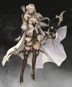 Beautiful Warrior, Character Design References, Art Anime