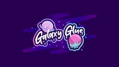 the logo for galaxy glues