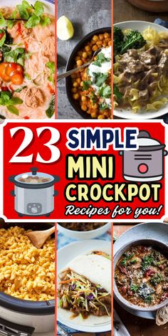 These mini crockpot recipes are perfect for quick, hassle-free meals. Easy Crockpot Recipes For One, Easy Crock Pot Meals For 2, Dorm Crockpot Recipes, Small Meal Recipes, Mini Crockpot Recipes Healthy, Crockpot Meals For 1 Person, Crock Pot Meal For 2, 1 Person Crockpot Meals, 20oz Crockpot Recipes