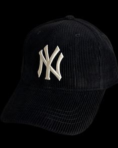 Color: BLACK  NY hat  Corduroy material Adjustable  Unisex Trendy Black Dad Hat With Short Brim, Black Snapback Hat For Winter, Adjustable Black Baseball Cap For Winter, Winter Streetwear Baseball Cap With Short Brim, Casual Winter Snapback Hat With Short Brim, Casual Snapback Hat With Short Brim For Winter, Black Flat Brim Baseball Cap, Black Winter Snapback Hat With Curved Brim, Black Winter Snapback Hat