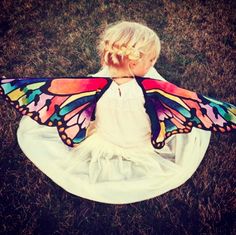 DIY wings {secretly wanting these for me } Butterfly Wings Design, Rainbow Birthday Party Ideas, Fabric Wings, Diy Wings, Wings Butterfly, Rainbow Birthday Party, Colorful Glitter, Rainbow Butterfly, Glitter Glue