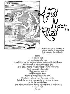 A Full Moon Ritual (Printable) – Witches Of The Craft® Lunar Living, Pagan Books, Pagan Culture, Full Moon Ceremony, Pagan Moon, Sacred Knowledge, Moon Ceremony, Moon Magick