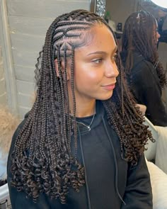 55 Latest Fulani Box Braids Ideas (2024) | ThriveNaija Freestyle Fulani Braids, Freestyle Fulani, Flip Over Fulani Braids, Box Braids Ideas, Fulani Braids Hairstyles, Hair Braid Designs, Diy Hairstyle, Short Box Braids Hairstyles