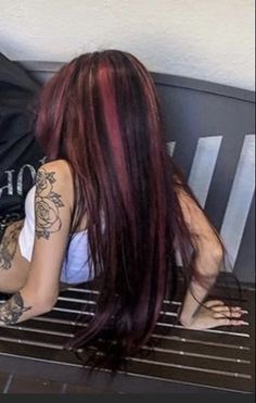 Black And Red Hair, Pink Hair Dye, Filmy Vintage, Cute Hair Colors, Vibrant Hair