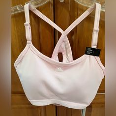 Women’s Adidas Sports Bra In Beautiful Pink Color, Size Is Large Dd Cotton Sports Bra, High Support Bra, Sports Bra Pattern, Adidas Floral, Adidas Design, Adidas Sports Bra, Adidas Pink, Strappy Sports Bras, Racerback Sports Bra