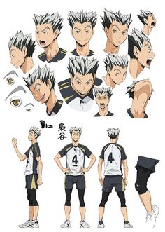 an anime character's head and shoulders, with various expressions for each character to describe