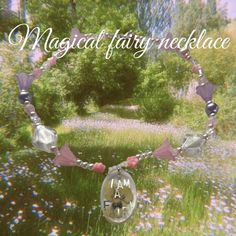 This adorable necklace gives me happy and fairy-core vibes <3 The necklace contains rose quarts and mountain crystal beads :) Mountain Crystal, Fairy Necklace, Fairy Core, Short Break, Resin Pendant, Crystal Beads, Give It To Me, Beaded Necklace, Beads