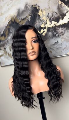 "\"Eve 2.0\" unit Beginner-friendly and is constructed using 100% virgin hair extensions. Our units are glue-less and come ready to wear straight out the box. Add your lace tint or makeup to the lace and go. No salon needed. PRE-ORDER UNIT. This means that your wig will be made custom just for you after your order placement. Please allow 2-3 weeks for processing. (excludes weekends and holidays). Your order will be shipped after the processing period.    Sizes Available: XS, S, M, L, & XL. Please measure the circumference of your head before purchasing. All sales are final. Hair Type: 100% virgin hair extensions Texture: Straight Color: Natural black Lace: 5x5 HD Lace Closure   Wig constructed with wig comb and adjustable elastic band.   All wigs have been pre-washed and styled. FREE SHIPP Lovely Eyes, Headband Wigs, Closure Wig, Lace Closure Wig, Ombre Color, Straight Wig, Hd Lace, Lace Closure, Virgin Hair