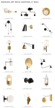 the different types of lamps are shown in this diagram