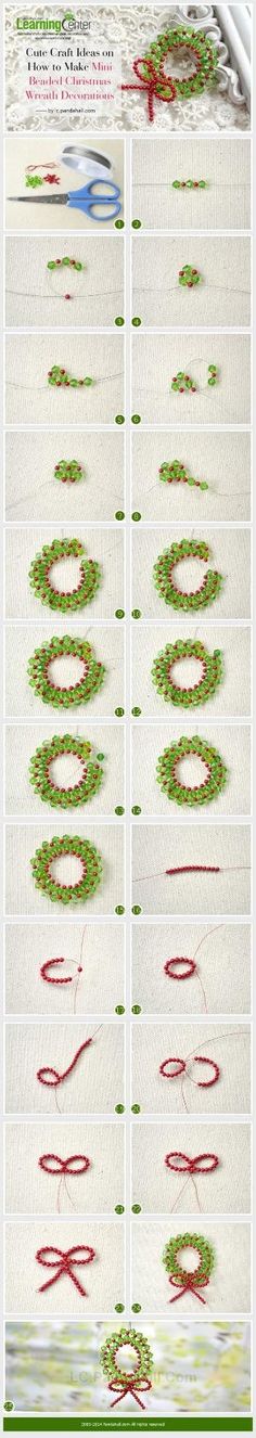 the instructions for how to make christmas wreaths