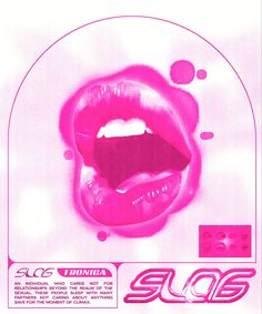 an advertisement for glob cosmetics with pink lipstick on the lips and white background