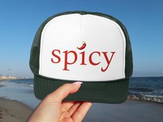 🌶️ Spice up your look with our Spicy Hot Red Pepper Mesh Trucker Hat! 🌶️ Get ready to turn heads with this fiery accessory that's perfect for adding a pop of flavor to any outfit. Whether you're hitting the streets or chilling at your favorite taco spot, this hat has got you covered in both style and comfort. Product Features: 🔥 Foam front for a comfortable fit 🔥 Breathable polyester mesh weave back to keep you cool 🔥 Adjustable snap closure for the perfect fit every time 🔥 Printed with vibrant colors resistant to sun fading, so you can rock that bold pepper design all summer long! Product Care: Keep your hat looking fresh and spicy with these simple care tips: 🌶️ Spot clean with warm water and dish soap for everyday maintenance. 🌶️ For a deeper clean, grab a soft bristled brush or Trendy Red Trucker Hat For Summer, Affordable Red Fun Trucker Hat, Fun Summer Trucker Hat, One Size Fits Most, Fun Trucker Hat For Outdoor, One Size Fits Most, Funny Trucker Hat, One Size Fits Most, Lucky Gifts, Beach Hat, Stuffed Hot Peppers, Trucker Cap