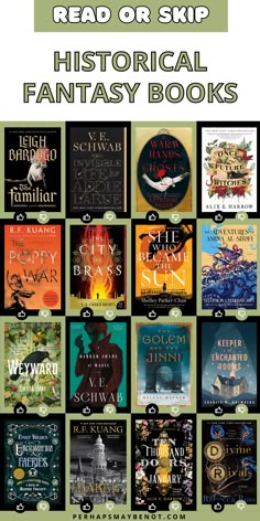 the best books to read for historical fantasy