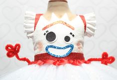 a dress made to look like a clown