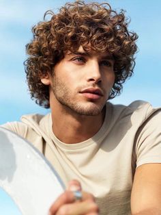 Bangs Long, Wavy Hair Men, Men Haircut Styles, Boys With Curly Hair, Haircuts For Curly Hair