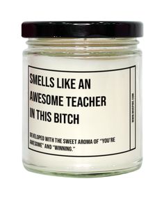 Unveil the power of humor and fragrance with our "Smells Like an Awesome Teacher Graduation,Teacher Birthday,Teacher Father's Day,Teacher Appreciation,Teacher Unique Teacher Gift,Teacher Graduation, Awesome, Amazing, Hilarious in This Bitch" candle. Perfect for every Teacher Graduation,Teacher Birthday,Teacher Father's Day,Teacher Appreciation,Teacher Unique Teacher Gift,Teacher Graduation, Awesome, Amazing, Hilarious, this candle blends wit with aromatic excellence, creating an ambiance that stands out. Whether you're seeking a unique gift, enhancing your home atmosphere, or adding a touch of fun to your workspace, this candle is your ultimate choice. It's a thoughtful gift for the Teacher Graduation,Teacher Birthday,Teacher Father's Day,Teacher Appreciation,Teacher Unique Teacher Gift,Te Teacher Aide Gifts, Teacher Assistant Gifts, Candle Blends, Graduation Teacher, Teacher Candle, Sage And Lavender, Kindergarten Teacher Gifts, Teacher Graduation, Unique Teachers Gift