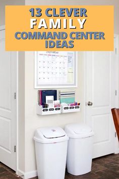 Keep your family intact and organized with a simple but functional command center. Here are 13 clever ideas to help you organize your family and keep everything on track! Entryway Command Center Ideas, Dump Station At Home, Command Center Kitchen Cabinet, Small Kitchen Command Center, Family Landing Zone, Simple Family Command Center, Command Center In Kitchen, Command Center Charging Station, Family Wall Organiser