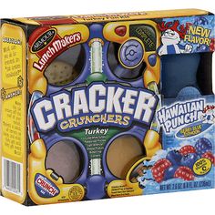 a box of cracker crunchers with blueberries and raspberries in it