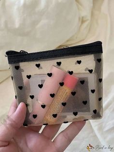 Bird in Bag - Womens Travel Makeup Organizer Storage Pouch Cosmetic Bag Toiletry Clear Wash Bag Lipstick Organizer, Makeup Storage Bag, Make Up Organiser, Makeup Bag Organization, Pouch Organizer, Mini Pouches, Organizer Storage, Makeup Organizer, Wash Bag