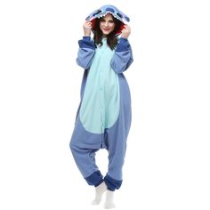 PRICES MAY VARY. Fleece Imported Button closure Machine Wash Soft and comfortable. high quality. Made of 100% high quality velvet, it keeps warm in autumn and winter and a better choice for carnival costume. The Animal Onesie is comfortable and suitable for both men and women, can be worn at home, staying in the couch and enjoying leisure with the family. Occasion: Halloween, Christmas, Children’s Party, Carnival, Costume, Ball Mask, Birthday Game. Many animal style, very friendly, The animal suit has a sweet face, makes your dreams become reality costume! Please check the size chart before ordering the item !!! Christmas Gift For Teenagers
 Animal pajamas are one of the most popular garment for teenagers. Unlike traditional costumes, onesies are very cozy to wear even as loungewear in col Onesie For Teens, Adult Onesie Costume, Stitch Pajamas, Hoodie Pajamas, Stitch Costume, Adult Onesie Pajamas, Pajama Costume, Onesie Costumes, Animal Onesie