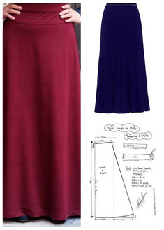 a woman's skirt and sewing pattern