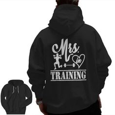 Shop Mrs In Training Wedding Bride Soon To Be Workout Fitness Zip Up Hoodie Back Prin Tshirt high-quality, affordable prices with many colors and sizes. This product with unique design perfect gifts for any occasion, get your today! Wedding Men, Wedding Bride